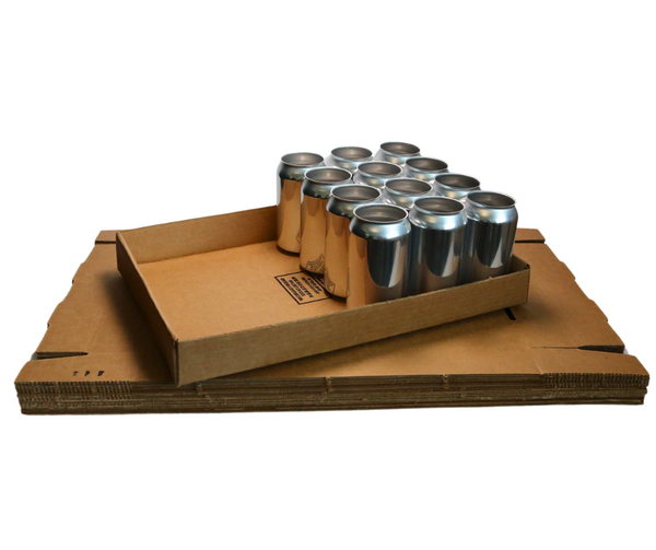 2" Corrugated Can Trays for 12oz Cans (40 ct)