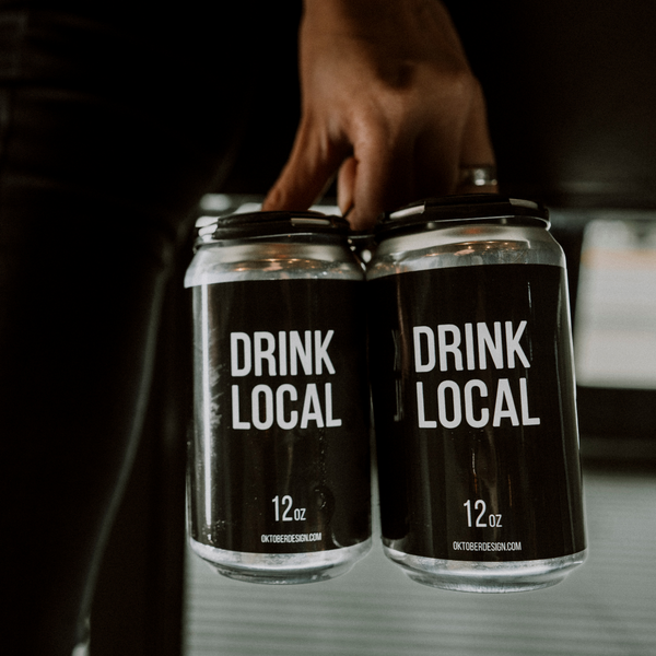 12oz "Drink Local" Labeled Cans + Ends